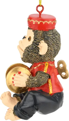 Miniatura 4 de Tree Buddees Retro Wind Up Toy Platillos Monos Divertidos Adornos de Navidad