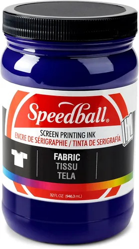 Miniatura 12 de Speedball Tinta de impresión de pantalla de tela, 8 onzas, color negro para impresión de camisetas y serigrafía