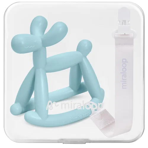 Miniatura 23 de Mordedor de Bebé Miraloop de Cristal en Gelatina – Juguete de Alivio de Dentición Jellydog para Bebés de 3-6 Meses, Mordedor de Mano de Silicona