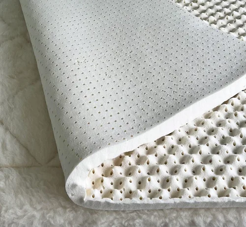 Cubrecolchón de Látex Orgánico Natural Verde con Diseño de Caja de Huevos Tamaño Twin XL - Firmeza Media - Espuma de Látex Convoluta Orgánica