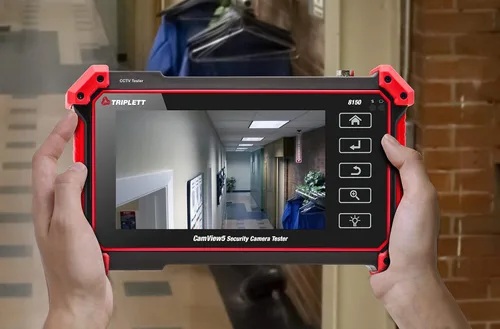 Miniatura 3 de Triplett 8150 CamView IP Pro 5 - Probador de cámara de seguridad CCTV con pantalla táctil de 5 pulgadas, IP 4K/1080P, analógica, TVI, CVI, AHD