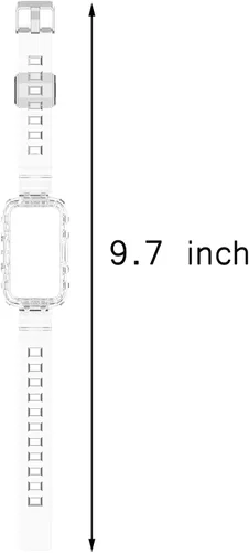 Miniatura 5 de SOOYEEH Correa para HUAWEI Band 6Honor Band 6, TPU Translucent Rubber Replacement StrapBand