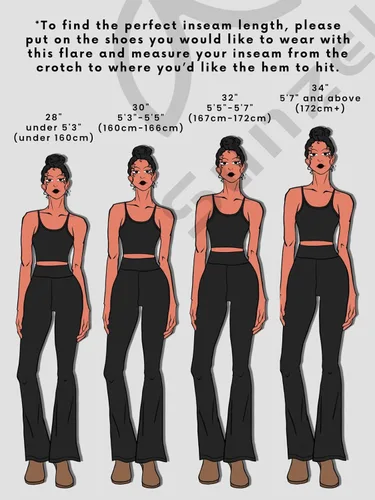 Miniatura 2 de Sunzel Womens Flare Leggings with Tummy Control Crossover Waist and Wide Leg