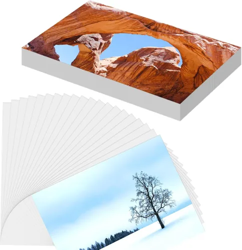 50 hojas de papel fotográfico, papel fotográfico prémium de 5 x 7 pulgadas para imagen de impresora, papel de alto brillo para impresora, papel de