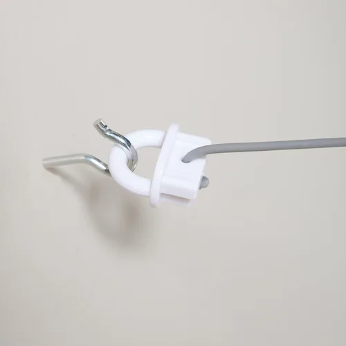 Miniatura 9 de Household Essentials Tendedero retráctil de una sola línea para colgar la ropa, 40 pies, color blanco