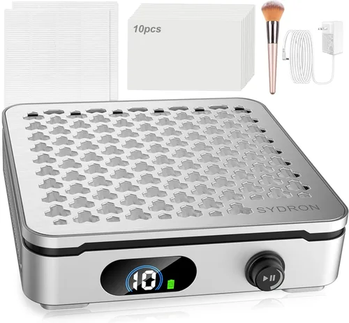 Miniatura 8 de Colector de polvo de uñas Colector de polvo de uñas silencioso de 1000 PA 10 niveles de velocidad Bajo ruido y fuerte succión Filtro
