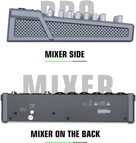 Miniatura 2 de Mezclador profesional de la serie B para grabación de DJ Stage Karaoke aplicación de música con unidad USB para entrada de grabación de computadora