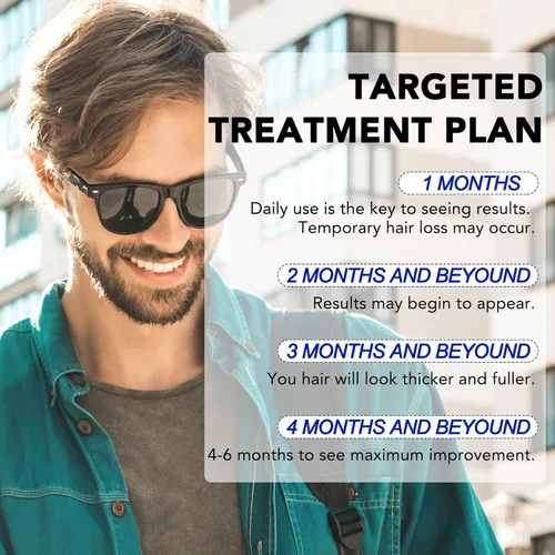 Miniatura 3 de Minoxidil para hombres - 5% extra fuerte crecimiento del cabello para hombres tratamiento-5% solución tópica aplicador gotero incluido -Minoxidil