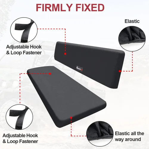 Miniatura 3 de StarknightMT UTV Mule Pro - Fundas de asiento 1680D compatibles con Kawasaki Mule PRO-FXT FX DXT DX 2015-2023, fundas de asiento impermeables