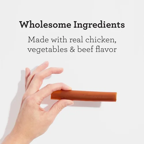 Miniatura 2 de DreamBone DreamSticks - Palitos masticables para perros sin cuero crudo hechos con carne de res y verduras reales, 15 palitos