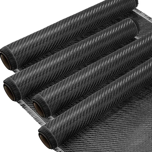 Miniatura 8 de Tudomro Tela de fibra de carbono de 10 x 12 pulgadas, hoja de fibra de carbono negra, tela pura de 2 x 2 pulgadas, tejido de sarga 3k/7.76 oz