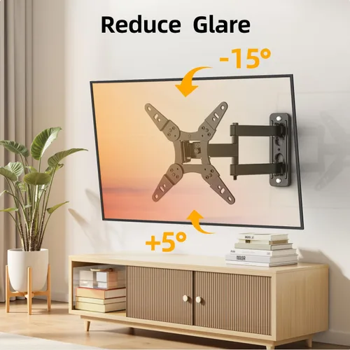 Miniatura 4 de IWORKBOARD 32+ 40 pulgadas Soporte de pared para TV de movimiento completo para televisores y monitores de 13-43", Soporte de pared giratorio