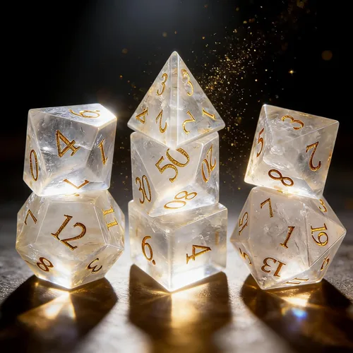 Miniatura 19 de LUCKY-M Juego de dados de piedras preciosas DND, juego de dados de mazmorras y dragones, juegos de dados RPG, accesorios de regalo