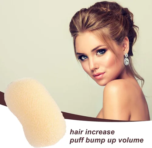 Miniatura 8 de Esponja para aumentar el volumen del cabello, almohadilla de esponja para el cabello con clip BB, práctica esponja para el cabello, fácil de usar