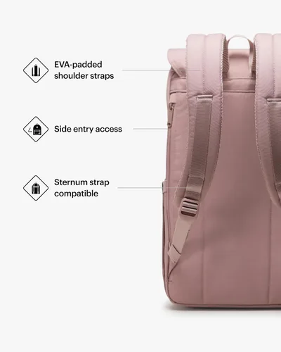 Miniatura 5 de Herschel Mochila Retreat, Rosa ceniza, Herschel Mochila Retreat