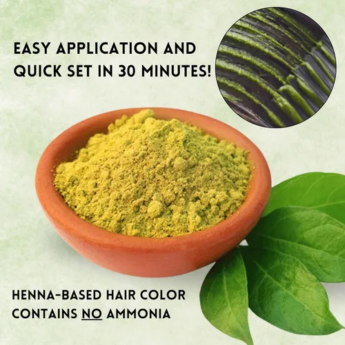 Miniatura 5 de ANCIENT VEDA Henna - Tinte para el cabello, henna instantánea con cepillo aplicador y guantes, color orgánico para nutrición, sin peróxido