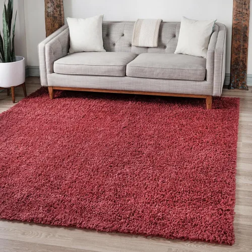 Miniatura 38 de Unique Loom Davos Shag Collection - Alfombra de área, color liso (4 pies 1 pulgada x 6 pies 1 pulgada, rectangular, color pimienta)