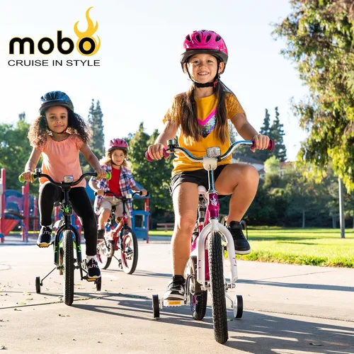 Miniatura 8 de Mobo Mobo Childrens-Road-Bicycles Lite Bike w/Training Wheels. 16” Bicycle for 4-6 Years Olds Fucsia