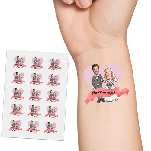 Miniatura 16 de YESCUSTOM Tatuajes temporales personalizados con foto, tatuaje facial personalizado con logotipo para adultos, parejas, mujeres, hombres, tatuajes