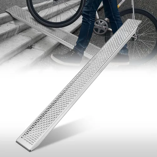 Miniatura 8 de Auto Dynasty Rampas de carga de acero resistentes de 63" x 9", capacidad de 880 LBS para motocicletas, remolques, rampas de acero para camionetas