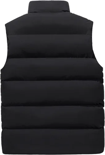 Miniatura 2 de Chaleco acolchado de algodón acolchado para hombre, chaqueta sin mangas, abrigo grueso y cálido, ropa de abrigo acolchada de gran tamaño, chaleco