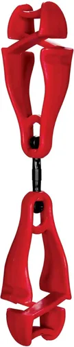 Miniatura 10 de Ergodyne Squids 3420 Swiveling Glove Clip Holder with Dual Clips Azul - Paquete de 6