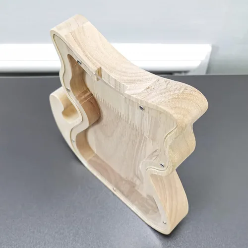 Miniatura 4 de FixtureDisplays® Alcancía de madera para gatos, alcancía de ahorro para niños, bonita moneda de recuerdo para niños y niñas, es un regalo único