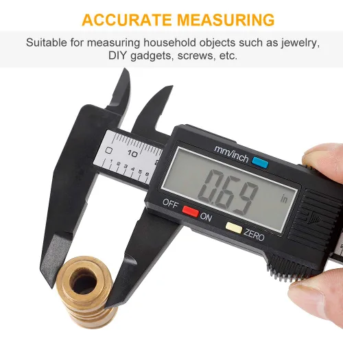 Miniatura 6 de Calibre digital, calibre Sangabery de 0 a 6 pulgadas con pantalla LCD grande, función de apagado automático, herramienta de medición de conversión