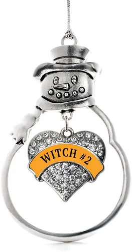 Miniatura 156 de Inspired Silver - Big Sis - Adorno de Navidad plateado - Adorno de árbol de Navidad con dije de corazón con circonita cúbica - Decoración colgante