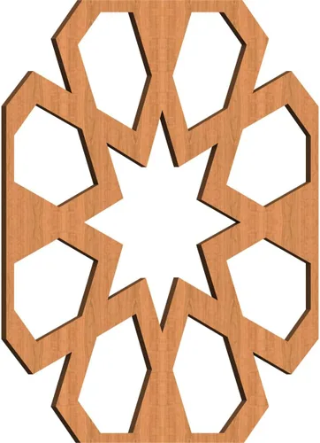 Miniatura 21 de Jackson Decorative Fretwork Wood Wall Panels, Large, 23 3/8" W x 23 3/8" H x 1/4" T, Cherry