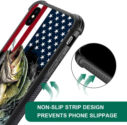 Miniatura 14 de DAIZAG Compatible con iPhone 13 Pro Max, Funda de TPU Protectora Anti-Arañazos Todo En Uno, Fundas para Hombre Mujer - Motivo de Madera Americana