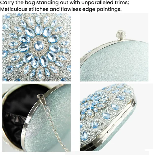 Miniatura 4 de Bolso de mano para mujer, bolso de mano para boda, fiesta, graduación, fin de semana, cóctel, regreso a casa, regalos para mujeres