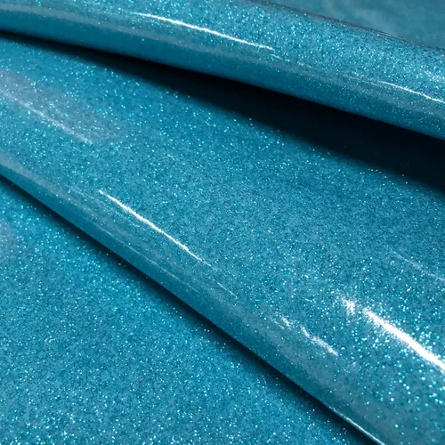 Miniatura 17 de Tela de vinilo brillante, hojas de piel sintética con purpurina suave, material brillante, ideal para hacer bolsas de tapicería, lazos para el pelo