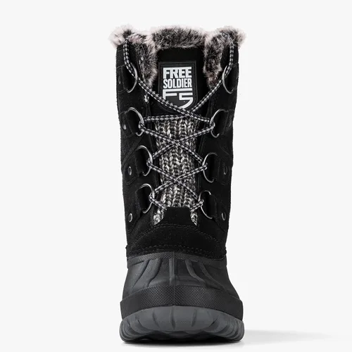 Miniatura 6 de FREE SOLDIER Botas de nieve impermeables con aislamiento térmico para clima frío para mujer