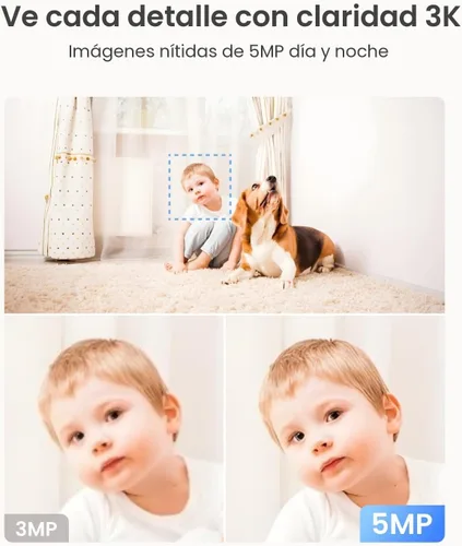 Miniatura 2 de Cámara de seguridad para interiores, Reolink E1 Pro cámara de WiFi de 4 megapíxeles Alta definición de conector para seguridad en el hogar, WiFi