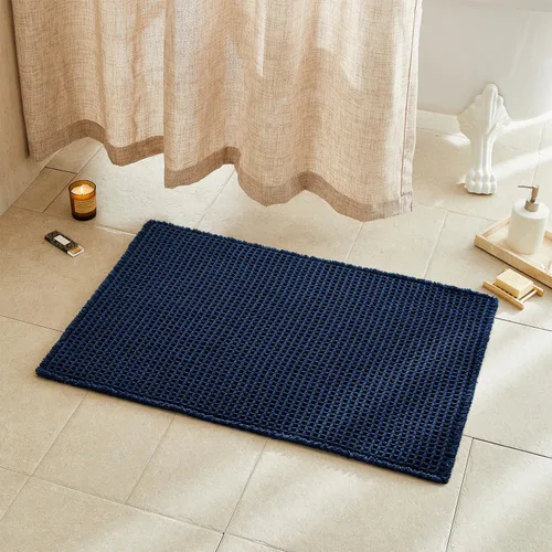 Miniatura 135 de TYUU Tapete de baño estilo gofre, tapete de baño bohemio, antideslizante, lavable, súper absorbente, de secado rápido, bonito tapete de baño