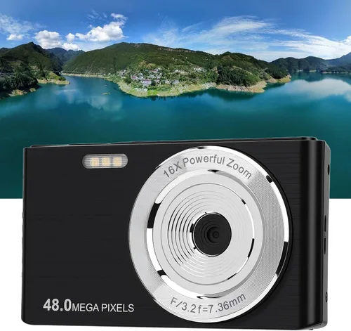 Miniatura 2 de VBESTLIFE Cámara digital, cámara de enfoque automático 4K para fotografía, 48MP 16X Zoom Cámara compacta de viaje para adolescentes, adultos