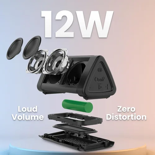 Miniatura 5 de Bocina de siguiente generación inalámbrica ultraportátil Bluetooth Angle 3 OontZ de Cambridge Soundworks: volumen más alto de 10 W+, más bajos