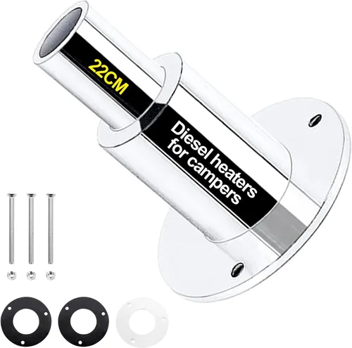Miniatura 8 de Piel de escape de acero inoxidable 316 a través del casco, 10 piezas, montaje de accesorios de tubo de tubo de 0.866 in/8.66 pulgadas
