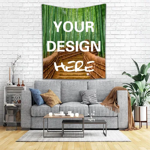 Miniatura 10 de HTYJFIG Tapiz personalizado para subir imágenes, tapiz de fondo personalizado, regalos personalizados para decoración del hogar y dormitorio
