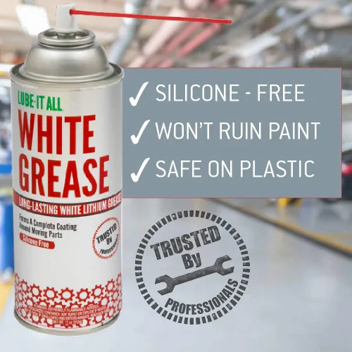 Miniatura 5 de Gasoila Grasa de litio blanca premium, de larga duración, aerosol de 11 onzas, sin manchas, fórmula de alto contenido sólido para protección contra