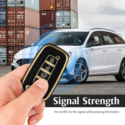 Miniatura 3 de Estuche para Llave Inteligente de TPU Funda Protectora Compatible con Azera Elantra GT EQUUS Genesis Coupe Santa FE Sonata Tucson Veloster KIA