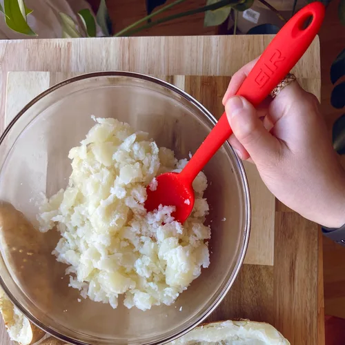 Miniatura 5 de GIR: Cuchara de silicona Get It Right - Cuchara de cocina de silicona antiadherente resistente al calor para mezclar, servir, cocinar y más, 13 Azul