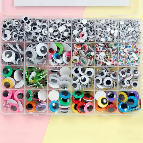 Miniatura 3 de Incraftables Colorido juego de ojos Googly - 1680 piezas - 30 variedades de ojos pequeños y grandes autoadhesivos para manualidades y proyectos