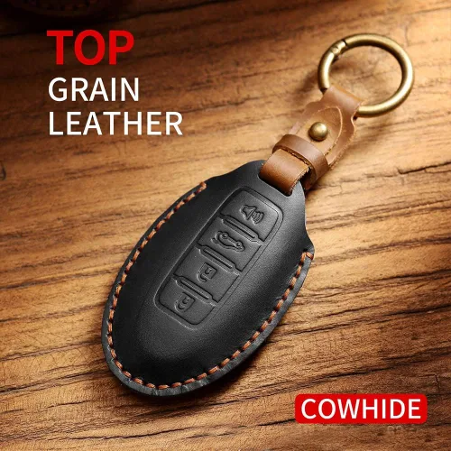 Miniatura 4 de Funda para llavero Nissan 350Z 370Z Altima Armada CIMA Cube Frontier Fuga GT-R Juke Kicks Lannia Latio Leaf Livina Infiniti Accesorios de coche
