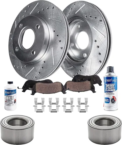 Miniatura 28 de Detroit Axle - Rotores de freno traseros para Toyota GR Supra BMW 230i 330e 330i 430i 530i 530i 530e 540d 540i xDrive X3 X4 Z4, rotores de freno