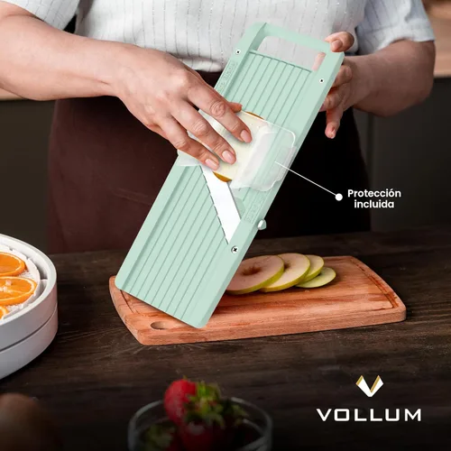 Miniatura 3 de Vollum Rebanadora de Mandolina de Mano Estrecha para Cocina – Rebanadora Profesional Cortadora de Vegetales Rebanadora de Mandolina Japonesa