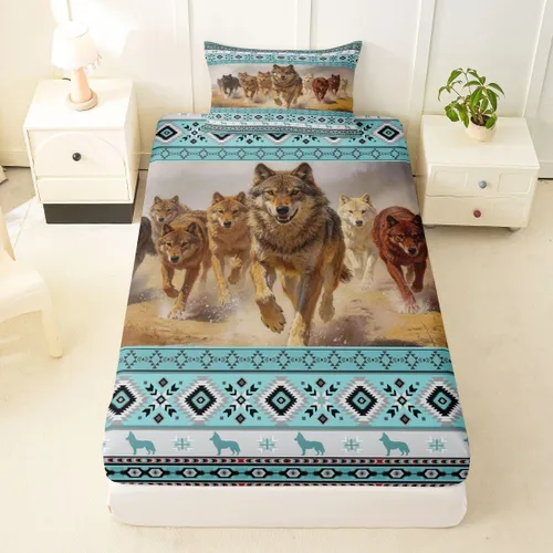 Miniatura 56 de Erosebridal Southwestern - Sábanas de cama bohemias aztecas, tamaño individual, sábanas hippie de cachemira, ropa de cama de estilo exótico, funda