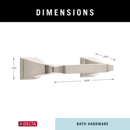 Miniatura 3 de Delta Soporte de papel higiénico giratorio Acero inoxidable brillante Montaje en pared Accesorios de baño Dryden