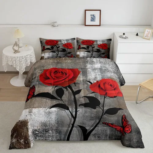 Miniatura 7 de Erosebridal Juego de ropa de cama turquesa tamaño individual para niños y niños, color verde azulado y gris degradado para niñas y adultos, relleno
